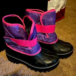 Lily & Dan girls snow boots worn once like brand new